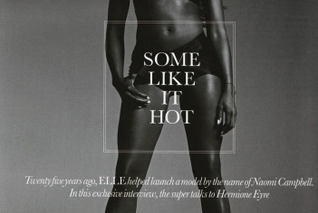 Наоми Кэмпбелл в октябрьском номере Elle UK, 2010