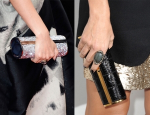 Лаконичные клатчи Jimmy Choo Cosma Tube стали трендом этого сезона