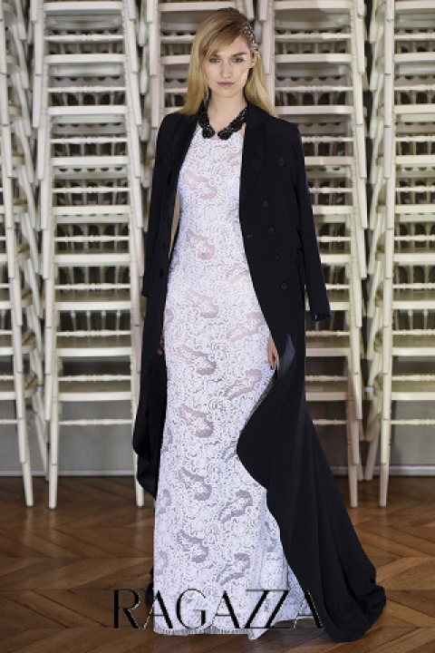 длинное пальто Alexis Mabille, весна 2016