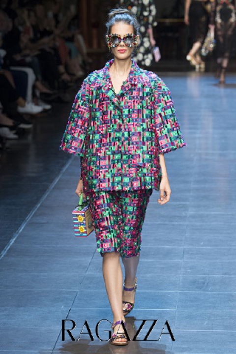 короткое пальто Dolce Gabbana - весна 2016