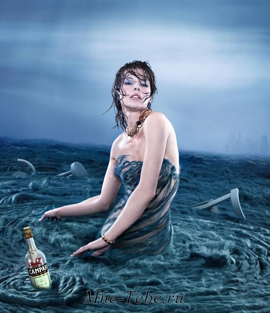 Милла Йовович в календаре Campari 2012
